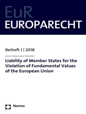 cover image of Liability of Member States for the Violation of Fundamental Values of the European Union